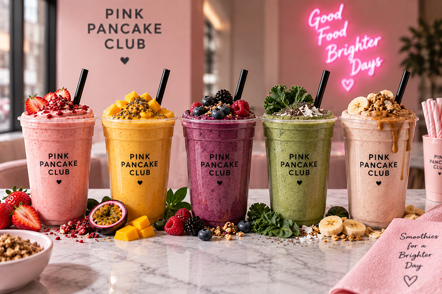 Five fresh fruit smoothies